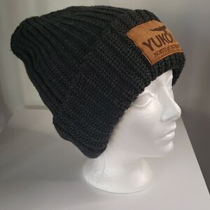 Yukon Black Knit Beanie